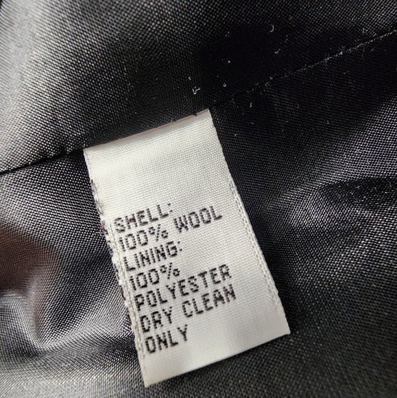 ❤️ WOMEN'S TALBOTS ZIP UP BLAZER / JACKET SIZE 14 - CHARCOAL GRAY - 100% WOOL ❤️ - Picture 11 of 12